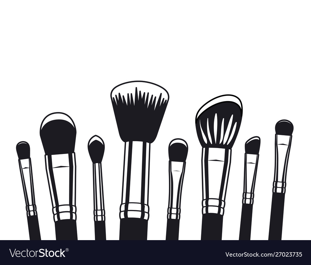 Set applicators make up brushes accessories