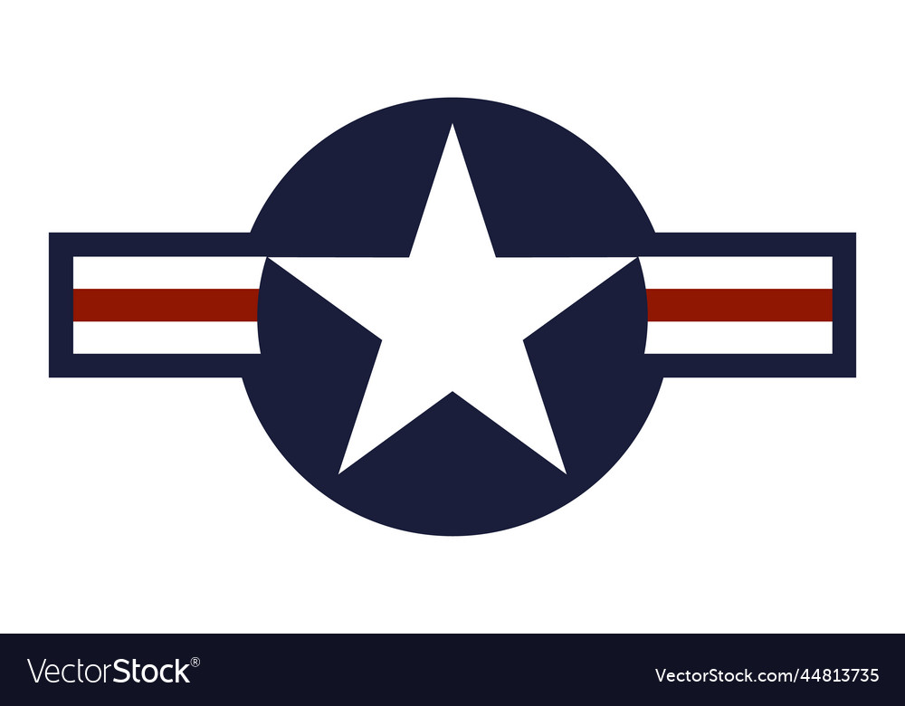 United states of america air force flag ribbon