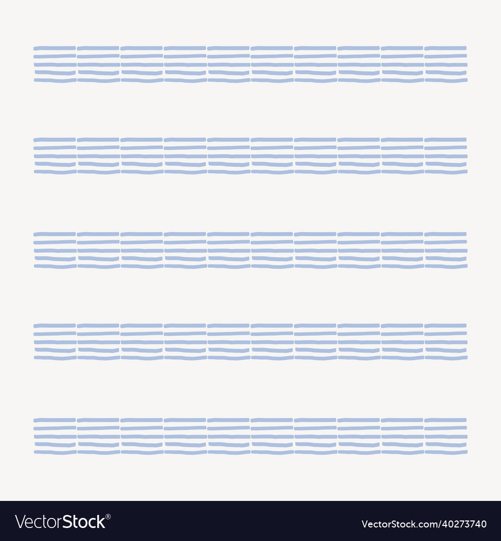 Blue stripes brush seamless pattern set