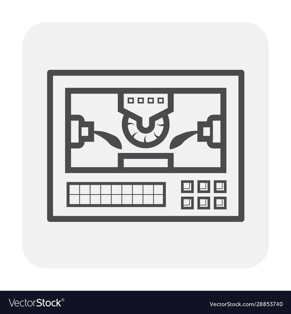 Cnc milling icon