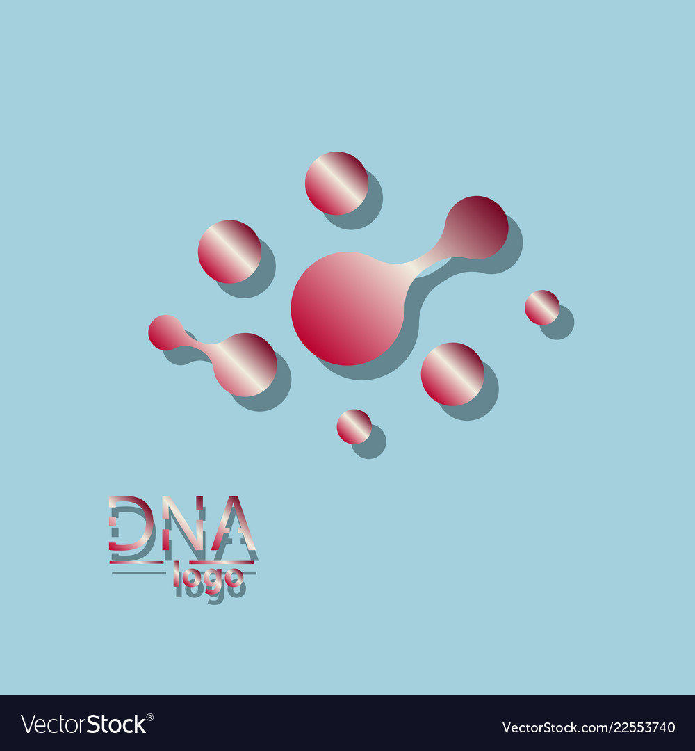 Dna design over white background