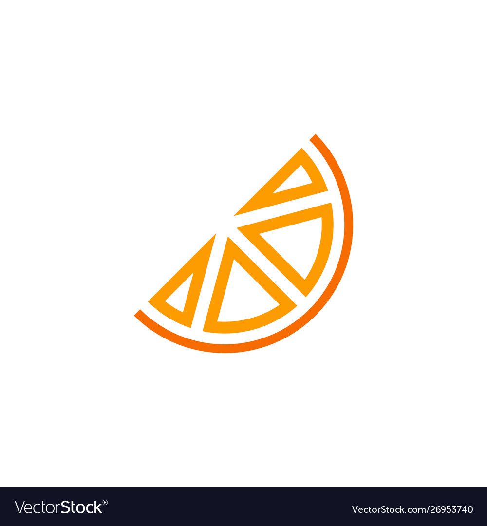 Orange fruit graphic design template isolated