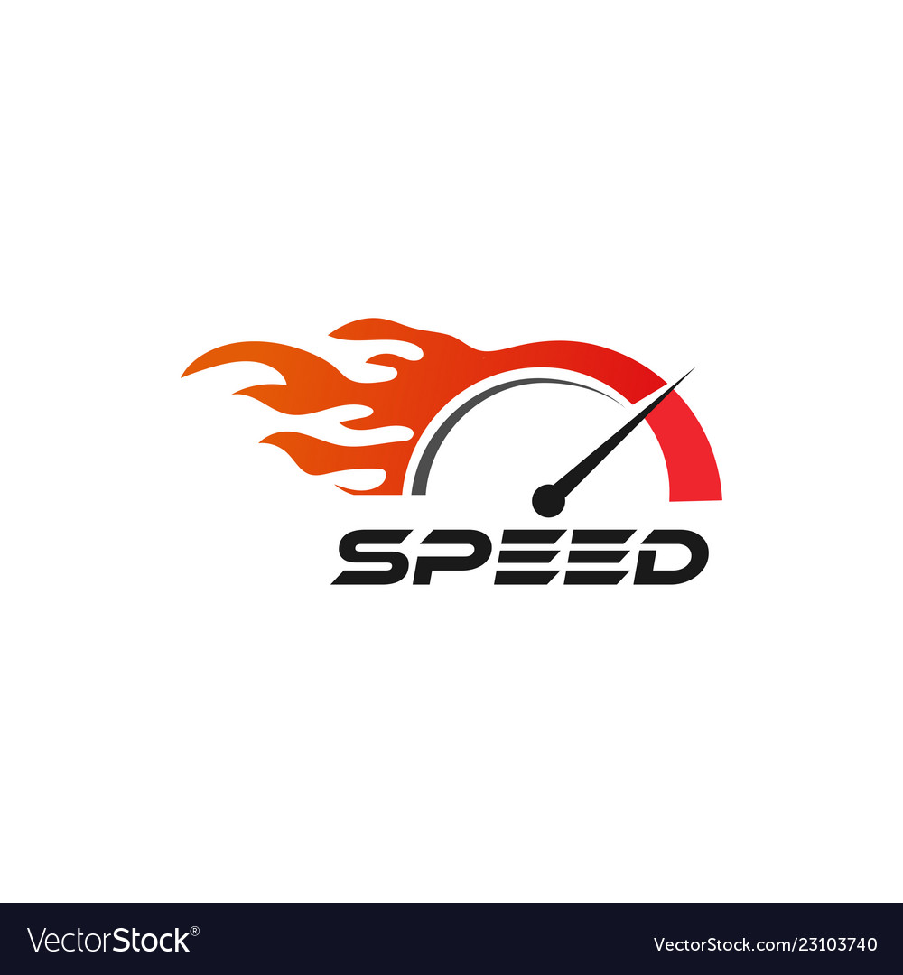 speed logo design vector