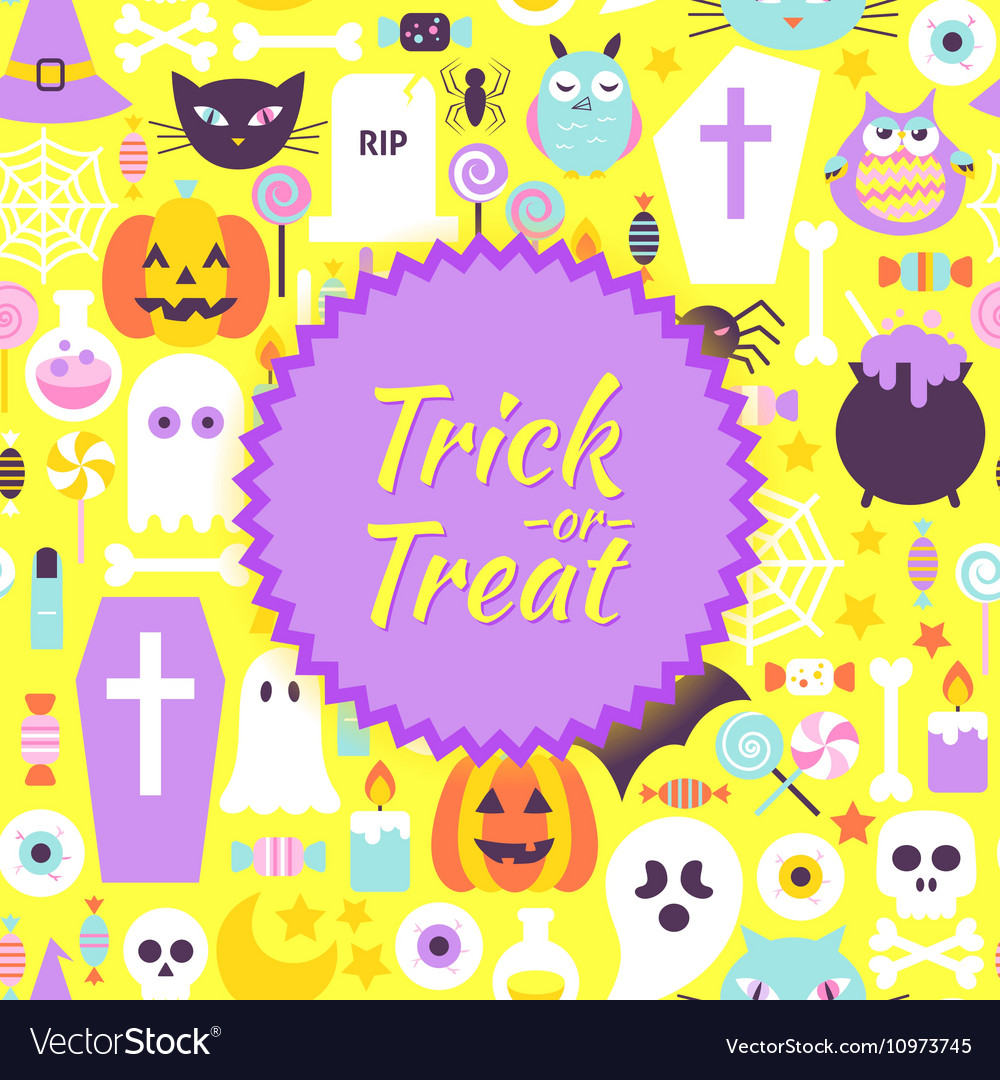 Halloween Trick oder behandeln trendy Poster