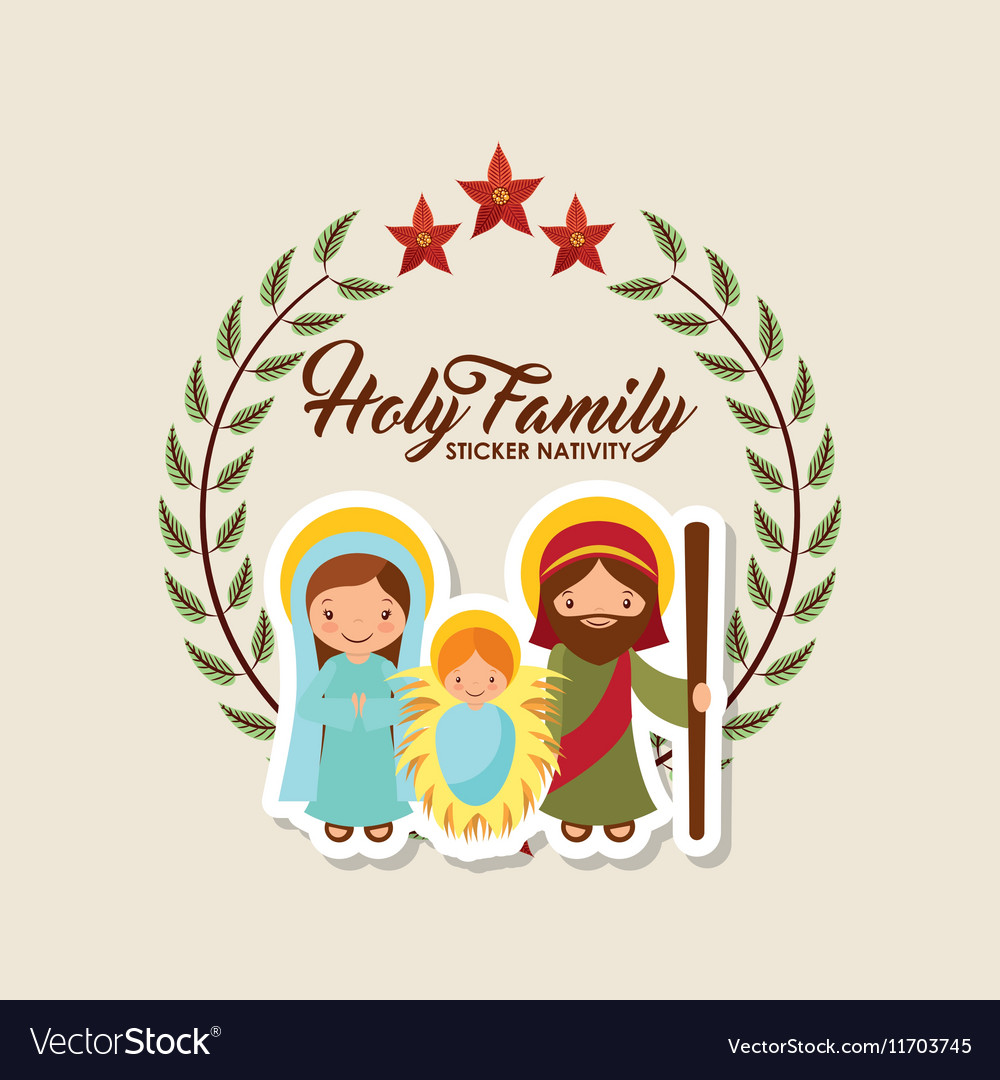 Holy family design Royalty Free Vector Image - VectorStock