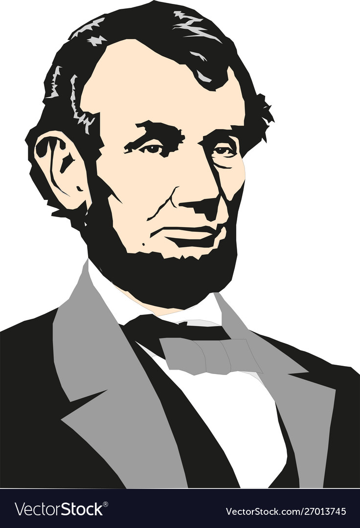 Portrait abraham lincoln Royalty Free Vector Image