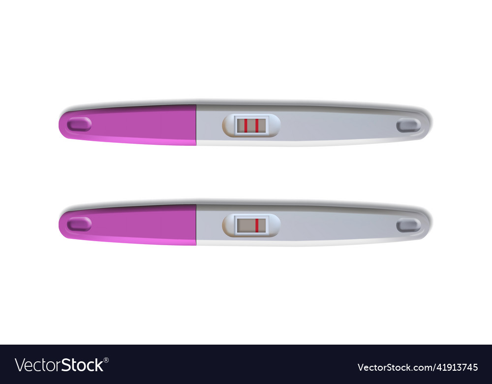 Realistic pink positive and negative Royalty Free Vector