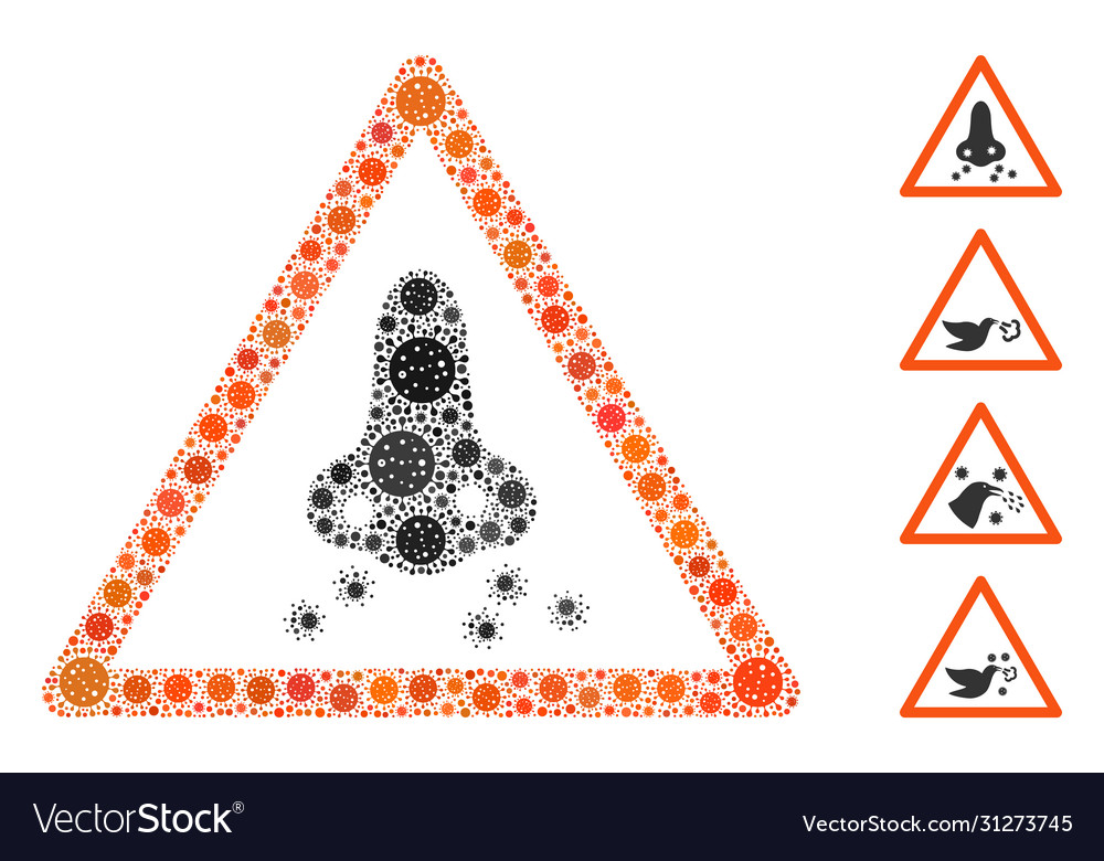 Respiratory infection warning mosaic covid19