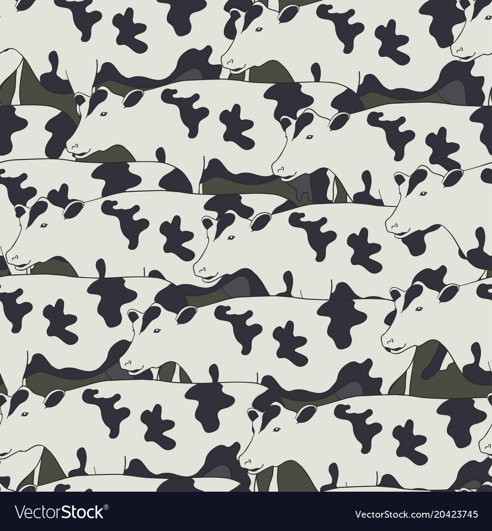 Seamless pattern all cows