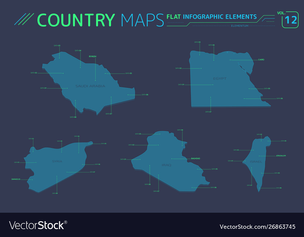 Syria Israel Egypt Iraq And Saudi Arabia