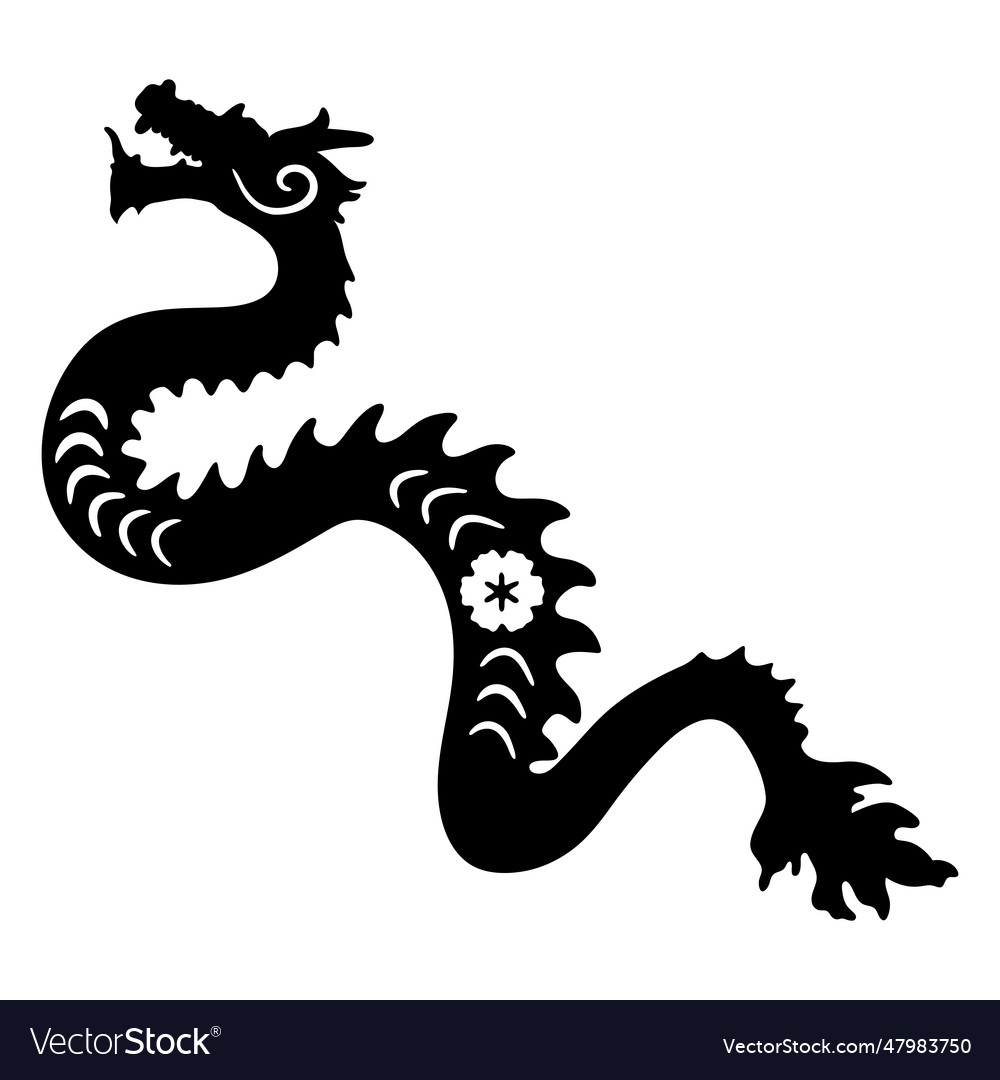 Chinese horoscope dragon Royalty Free Vector Image