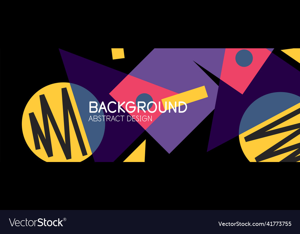 Abstract background with blocks lines geometric Vector Image