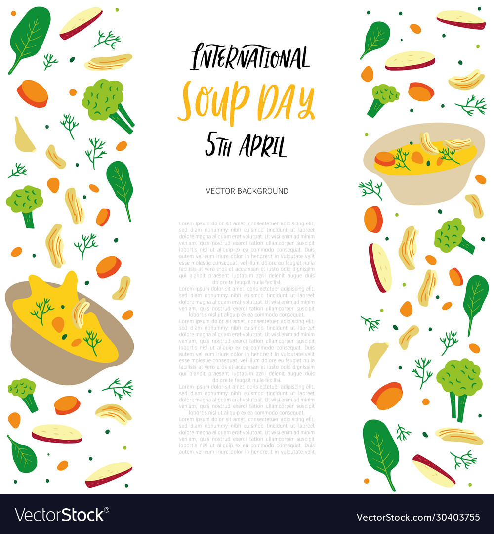 Hand drawn chicken soup