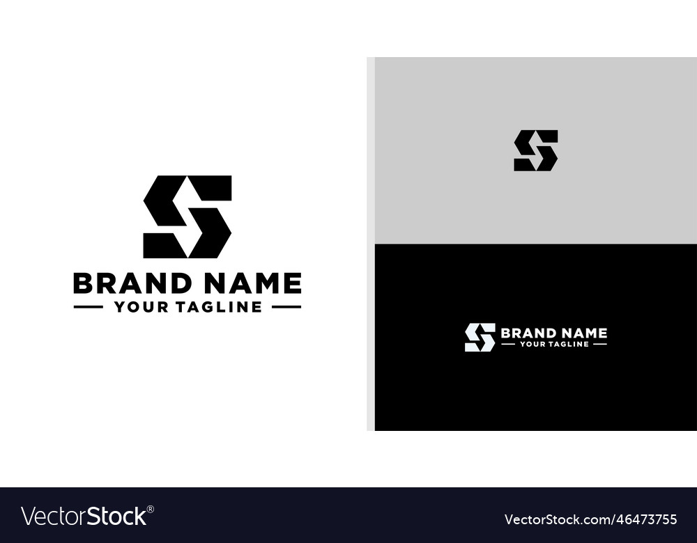 Letter s logo arrow finance software editable Vector Image