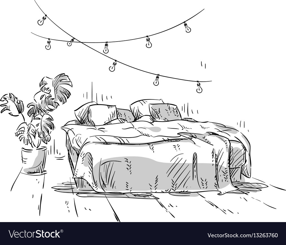 Modern Interior Design Bed Freehand Drawing Stock Illustrations  86 Modern  Interior Design Bed Freehand Drawing Stock Illustrations Vectors  Clipart   Dreamstime