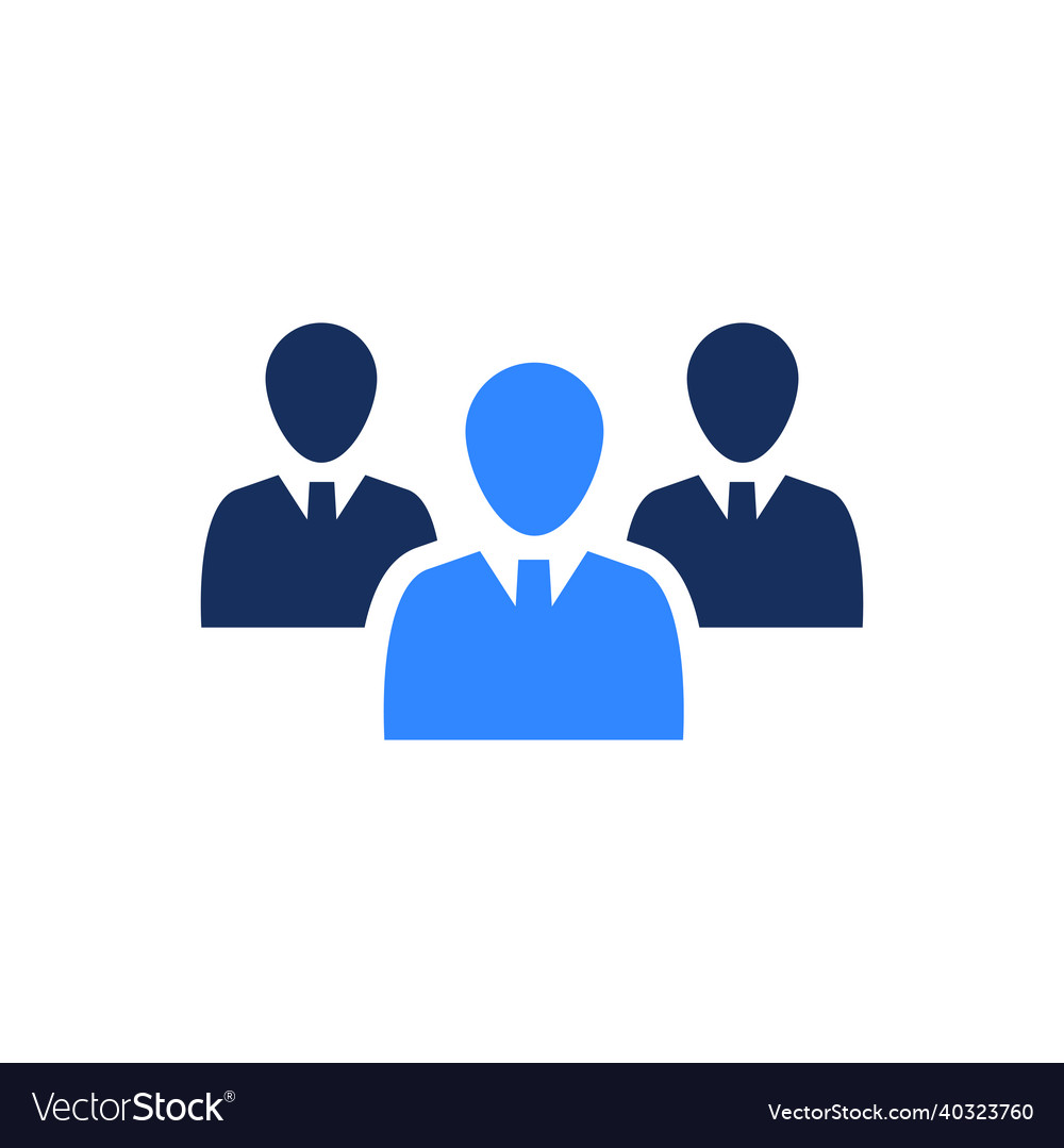 Business leadership icon Royalty Free Vector Image