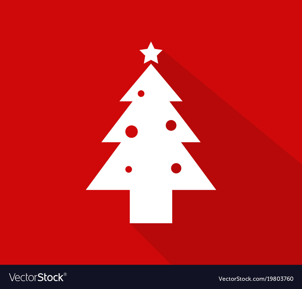 Weihnachtsbaum-Symbol auf weißem Hintergrund