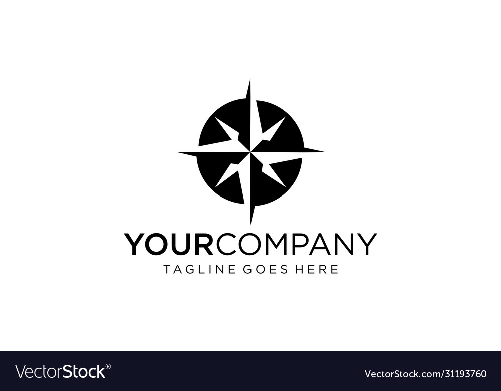 Creative compass concept for logo design