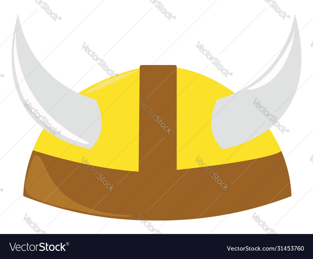 Vikings hat on white background