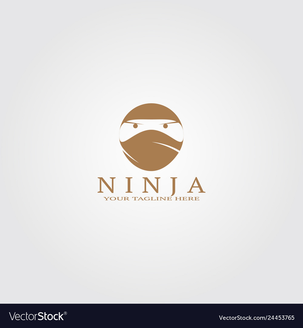 Ninja Logo Vorlage kreativ für Unternehmen