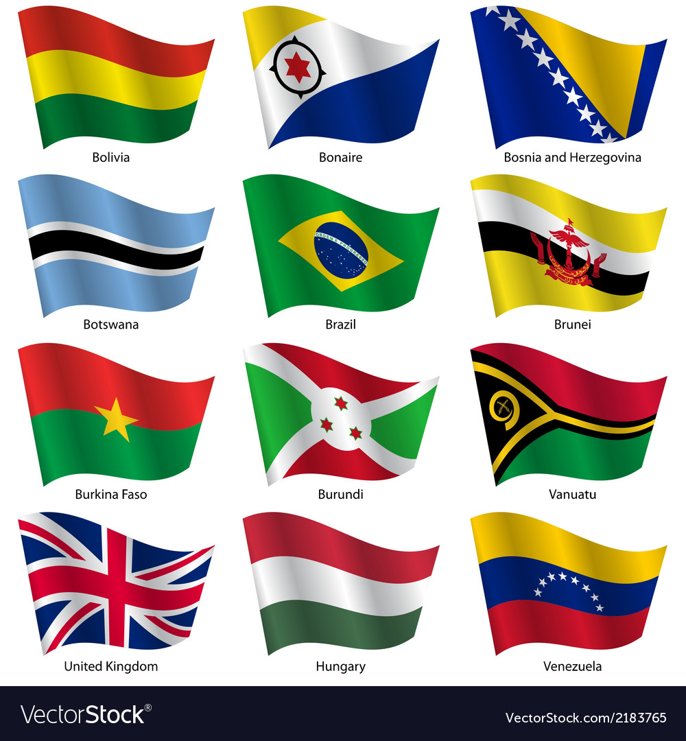 Set flags of world sovereign states