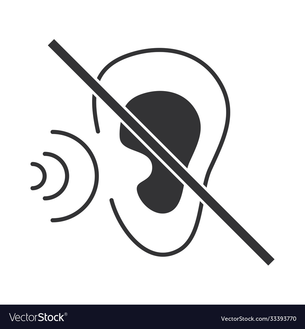 Deaf Icon Disability To Hear World Royalty Free Vector Image