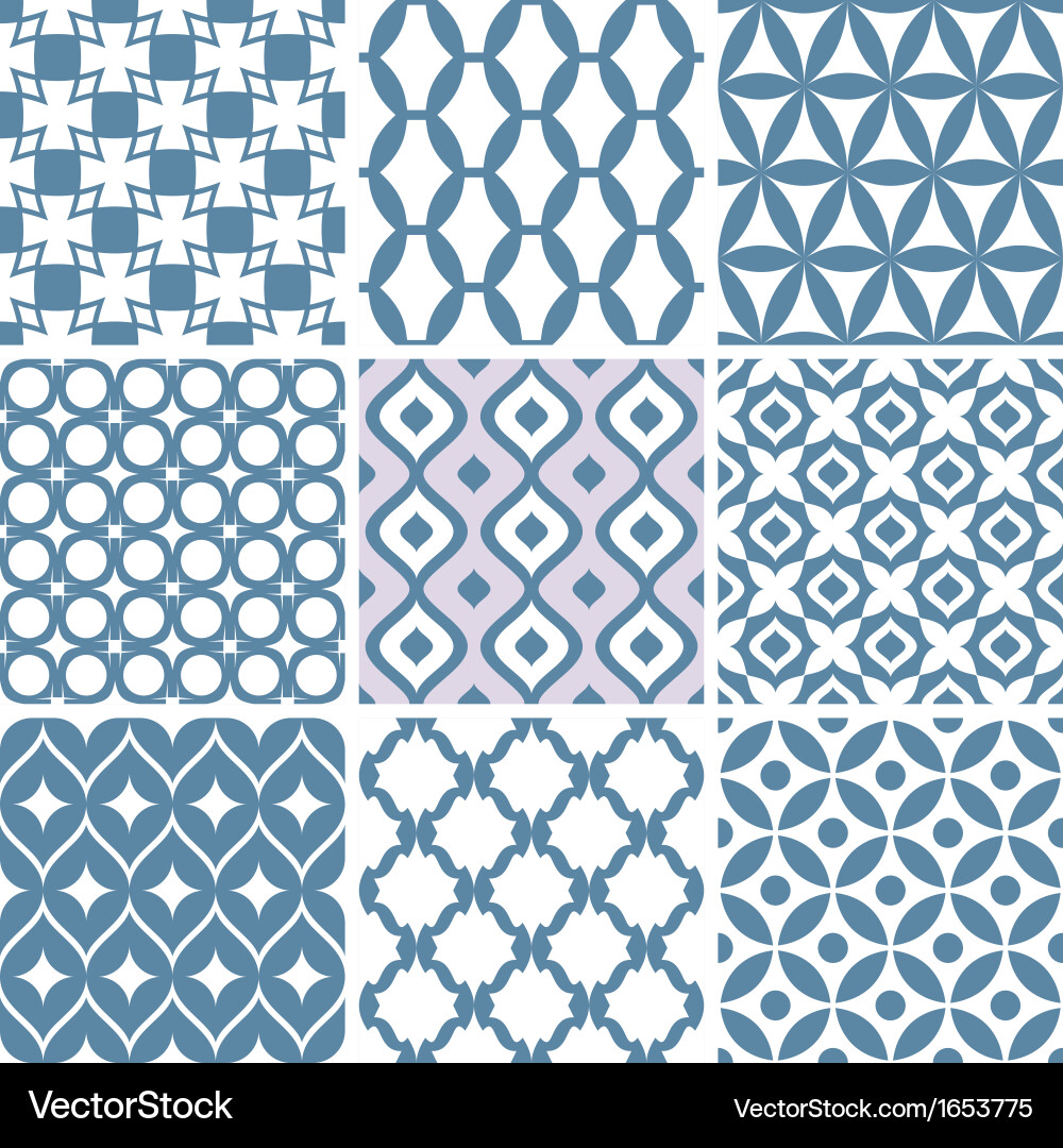 Abstract seamless patterns Royalty Free Vector Image