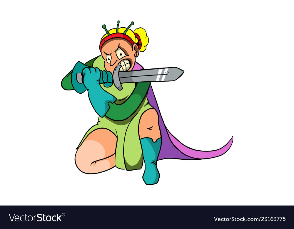 Cartoon warrior princess