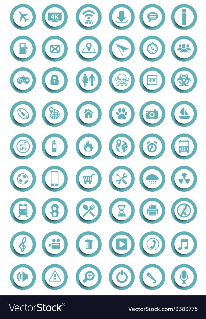 Icons Royalty Free Vector Image - VectorStock