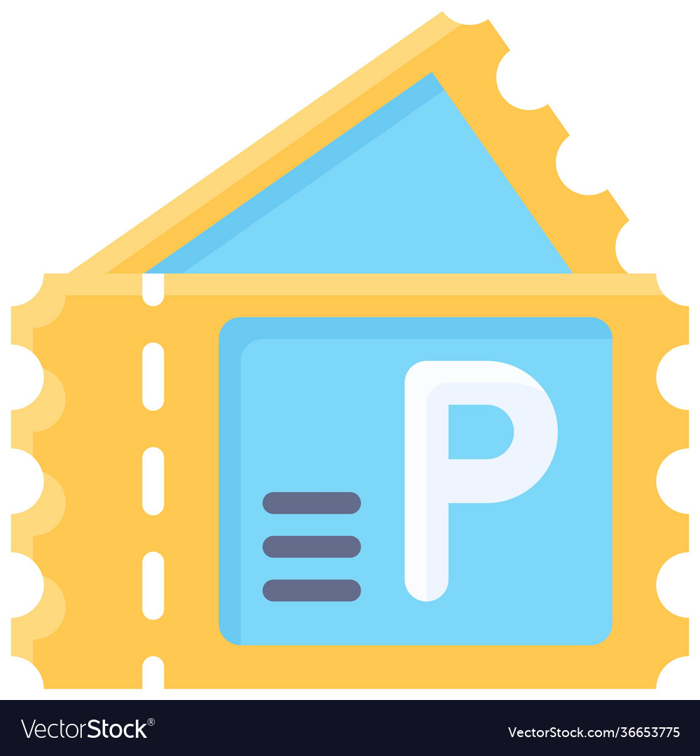 Parking ticket icon lot related