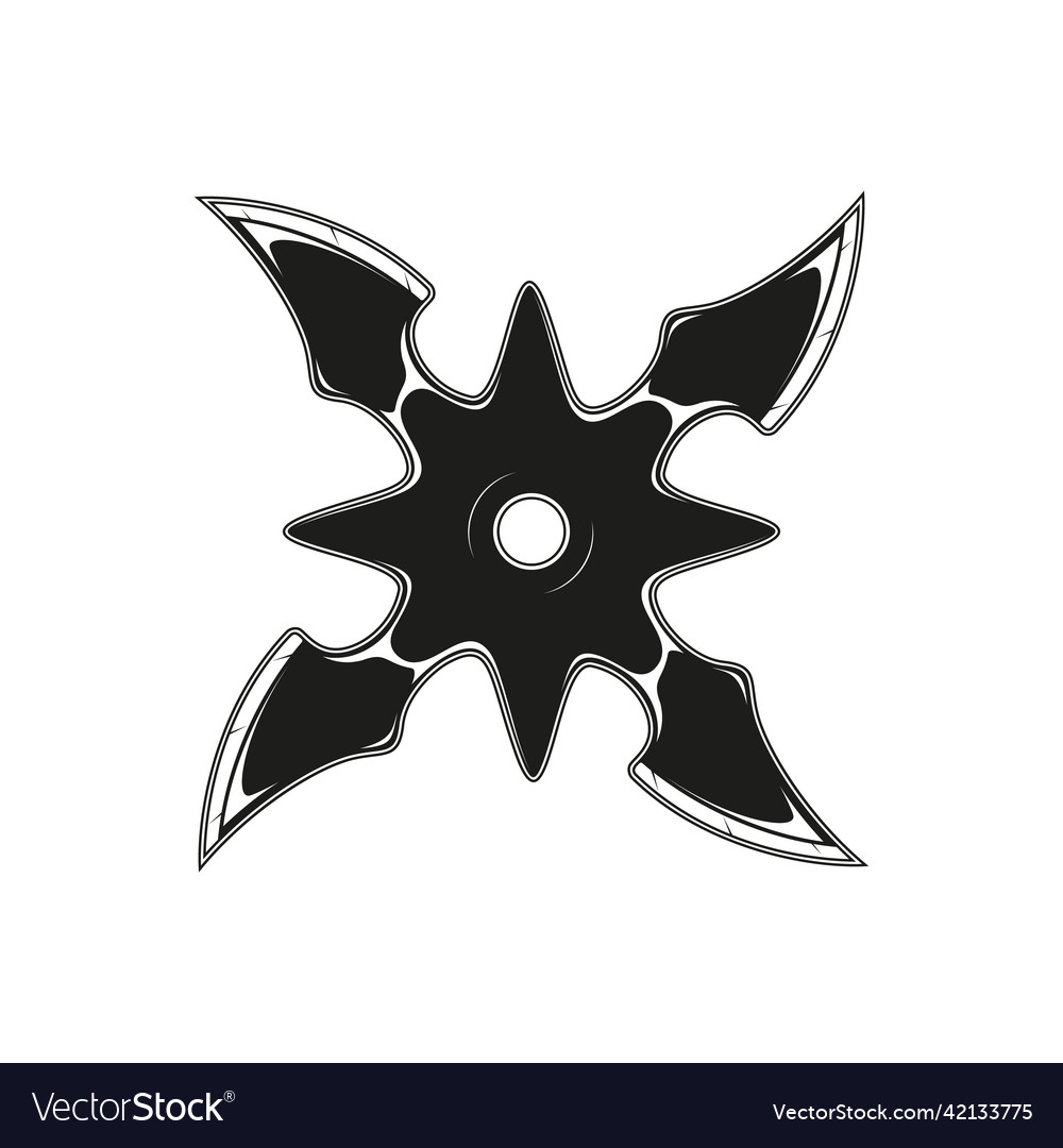 Jahrgang monochrom japanisch shuriken