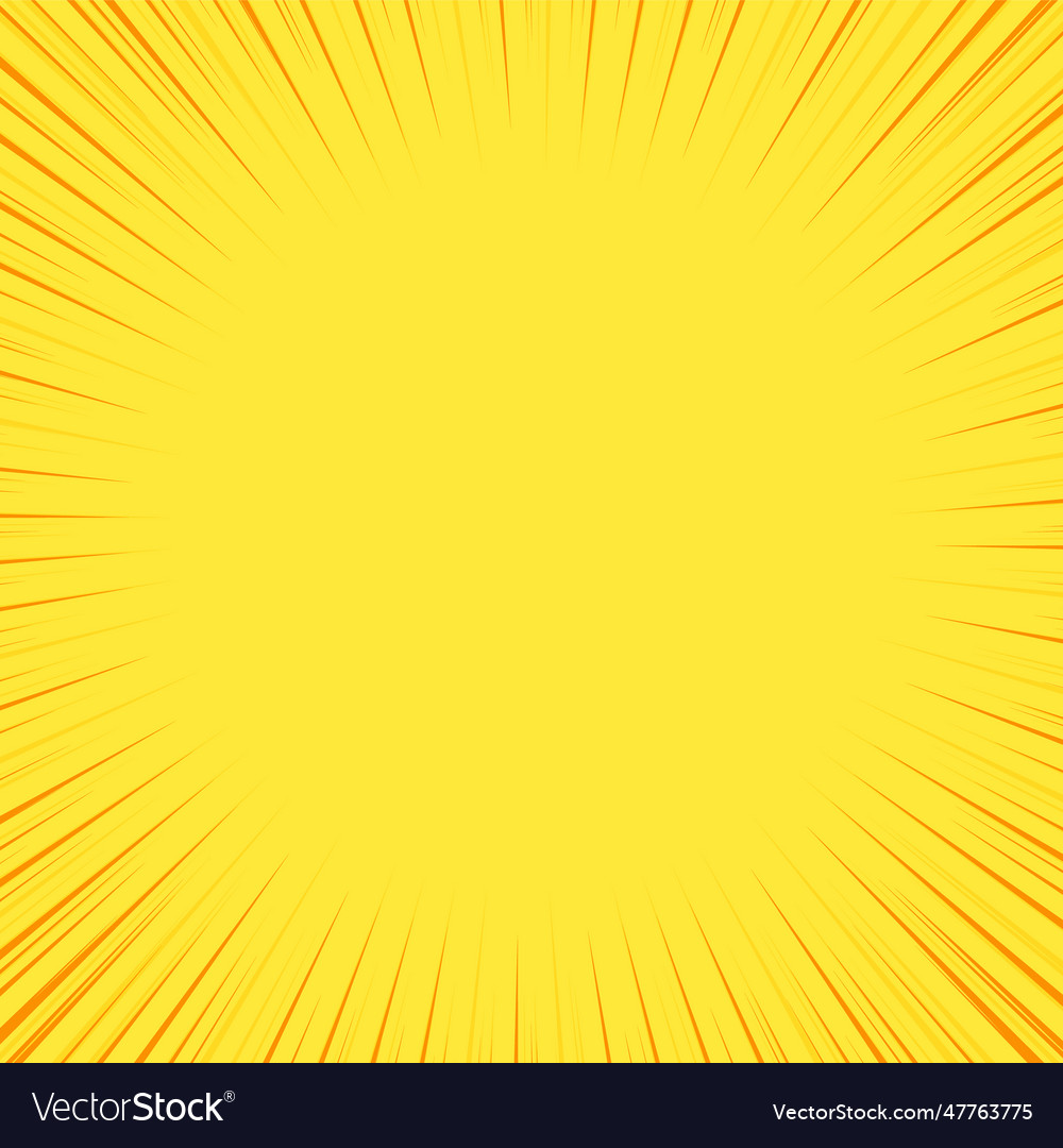 Yellow colored ray burst style background speed