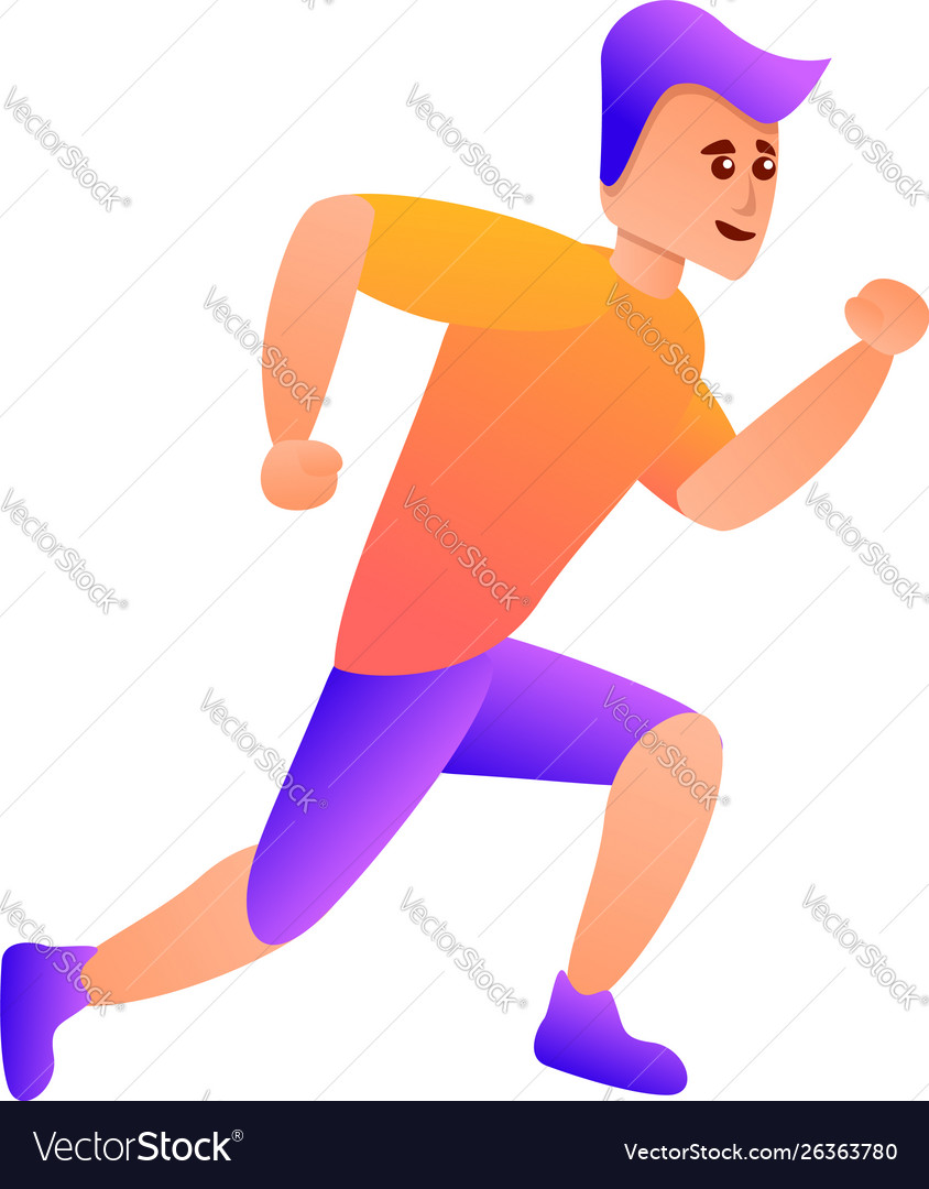 Boy running icon cartoon style Royalty Free Vector Image Boy running icon cartoon style Royalty Free Vector Image