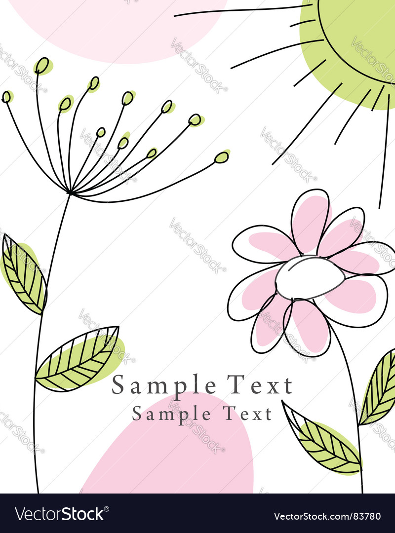 Greetings card Royalty Free Vector Image - VectorStock