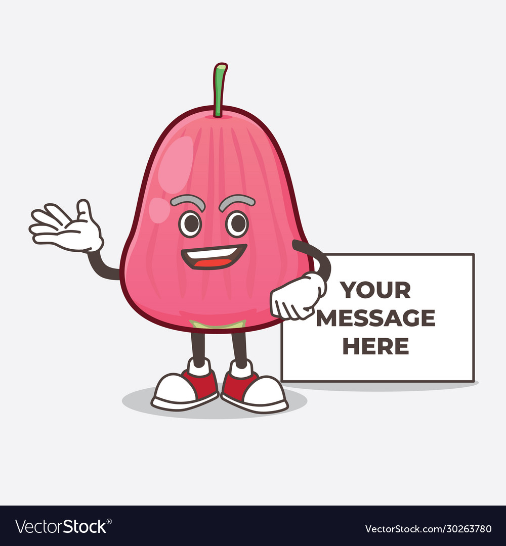 Java apple cartoon mascot character Royalty Free Vector