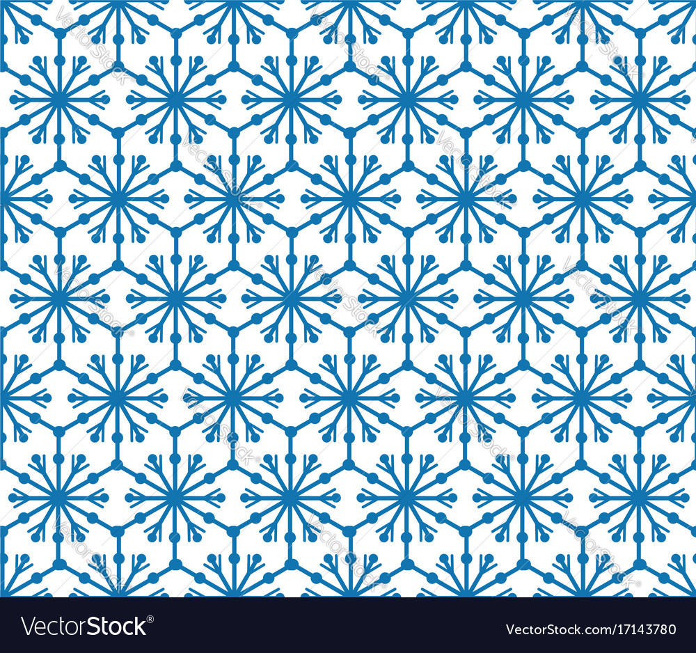 Snowflake tile pattern winter holiday ornament