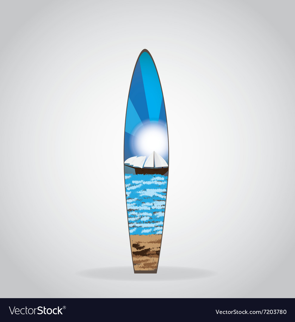 Surfboard Royalty Free Vector Image - VectorStock