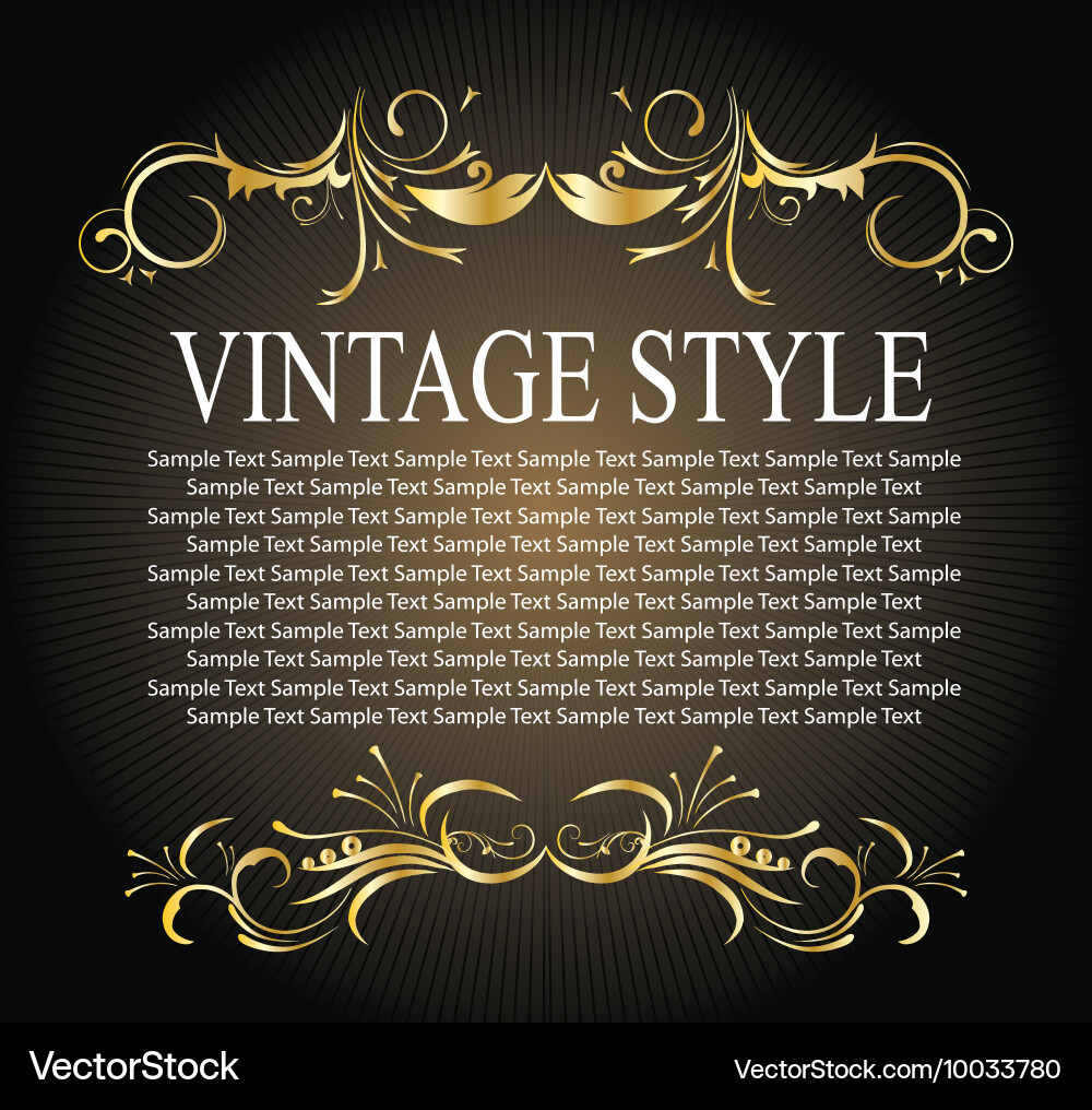 Vintage background Royalty Free Vector Image - VectorStock