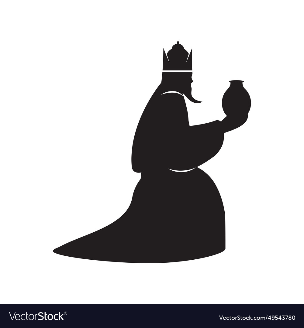 Wise man silhouette icon