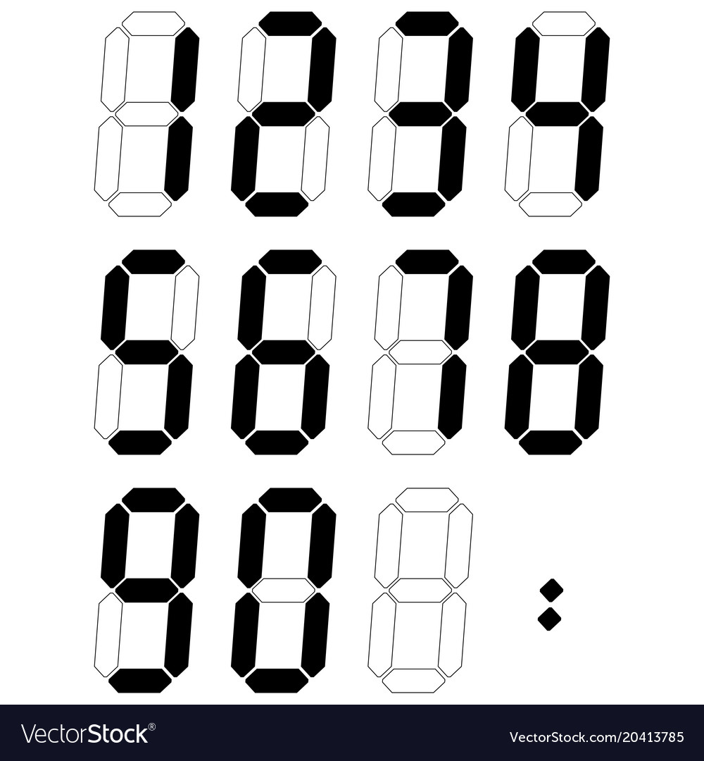 Digital Display Numbers Free Vector Graphic On Pixabay