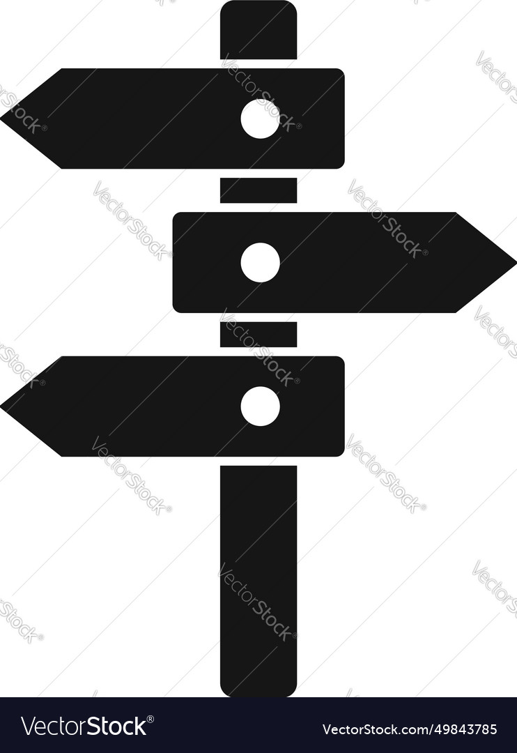 Career search direction pillar icon simple Vector Image