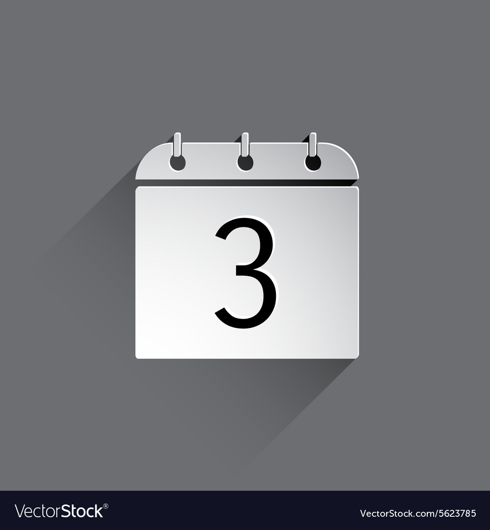 Flat calendar icon