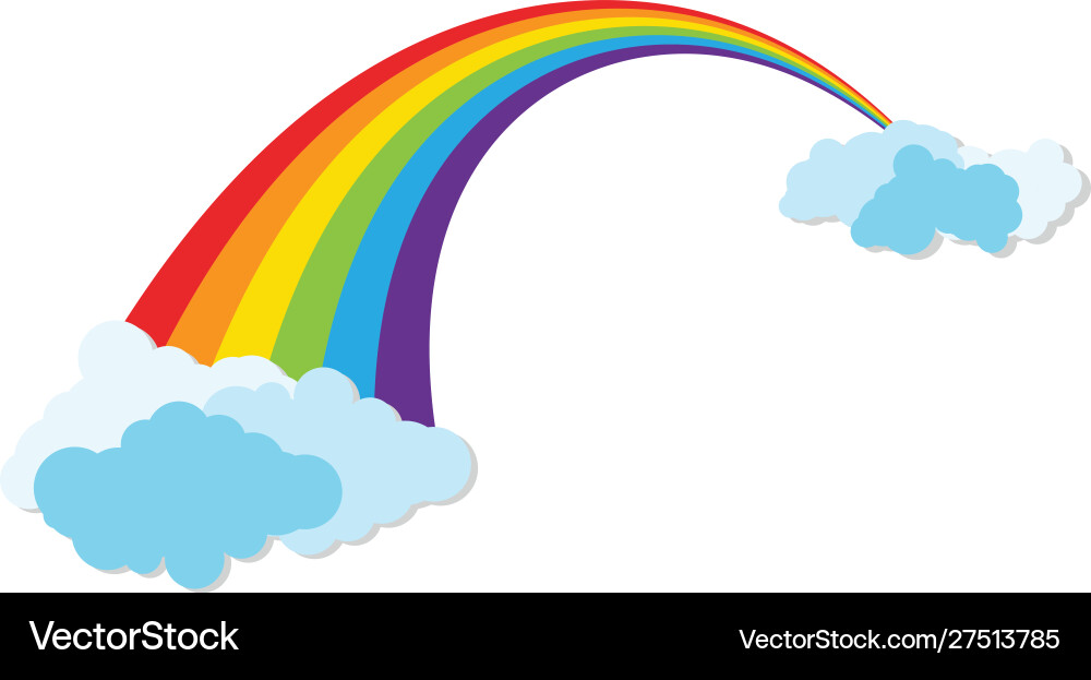 Rainbow icon template Royalty Free Vector Image