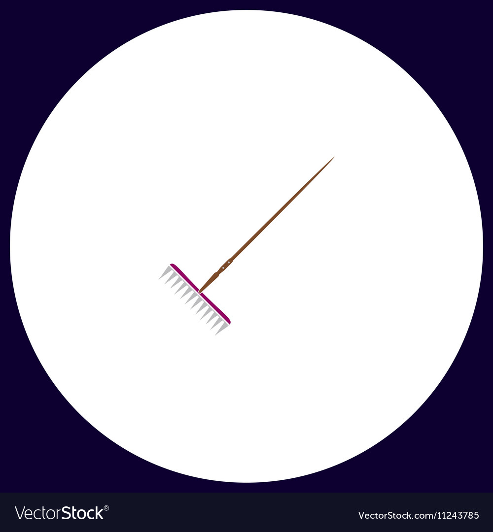 Rake computer symbol Royalty Free Vector Image