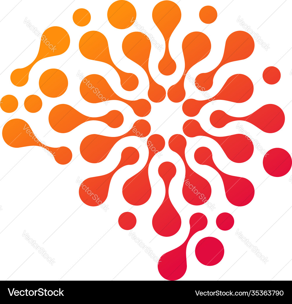 Creative brain logo design template Royalty Free Vector