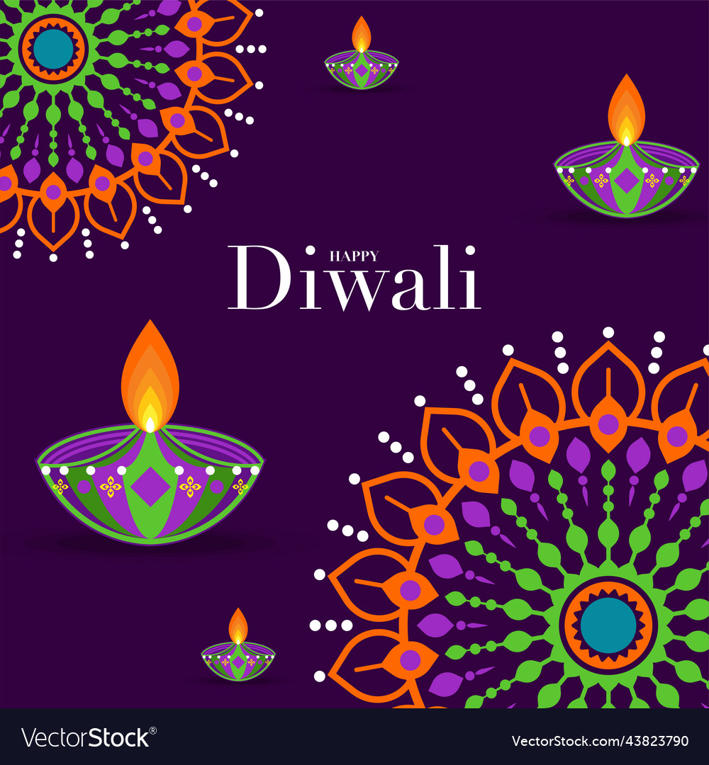 Diwali 064 Royalty Free Vector Image VectorStock Diwali 064 Royalty Free Vector Image VectorStock