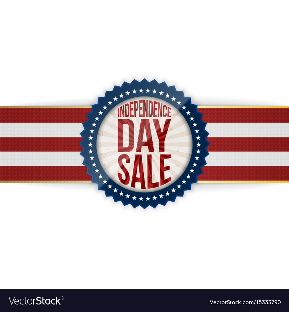 Independence day sale patriotic emblem