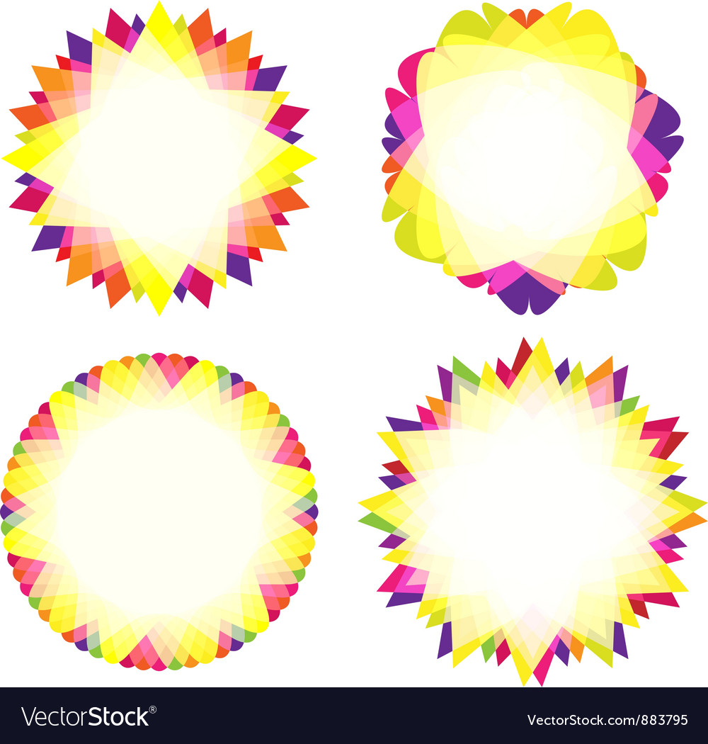 Abstract geometric shapes with space for text Vector Image