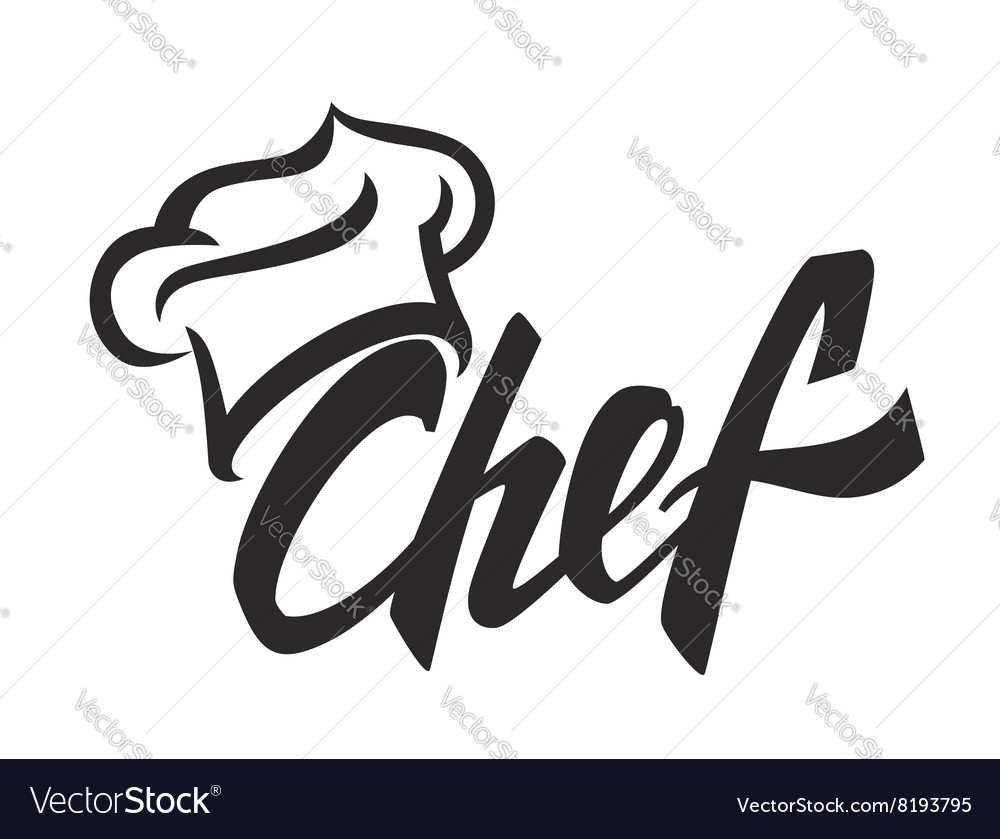 Black chef Royalty Free Vector Image - VectorStock