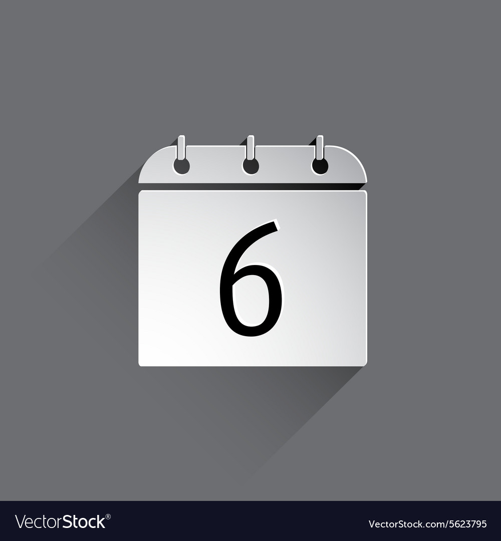 Flat calendar icon